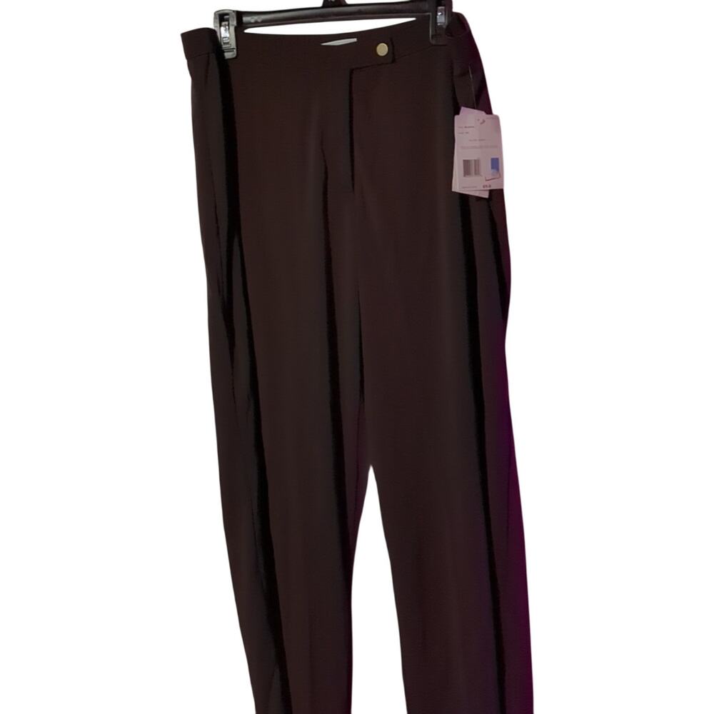 NWT Liz Claiborne 2X Dark Brown Trousers [0160]